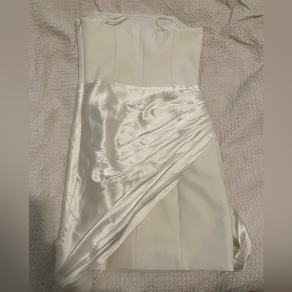 Cinq A Sept Kennith Sash Mini Dress - Ivory/ Cream - Size 0 - Picture 5 of 7